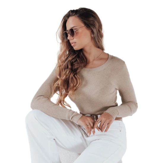 Sieviešu brūns kardigāns Gino Blūzes un krekli