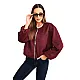 Women's burgundy jacket Skaiv