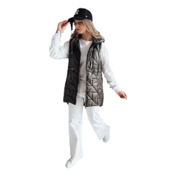 Sieviešu melna veste Demak