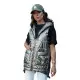 Sieviešu pelēka spīdīga veste Jess Sieviešu vestes