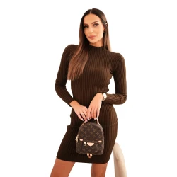 Sieviešu brūna kleita Laris