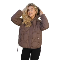 Sieviešu brūna jaka Muna