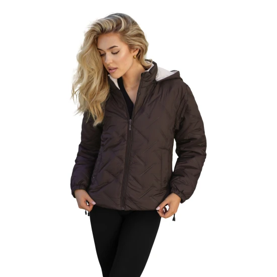 Sieviešu tumši brūna jaka Lamir Sieviešu jakas