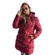 Sieviešu bordo krāsas ziemas jaka Gabriel