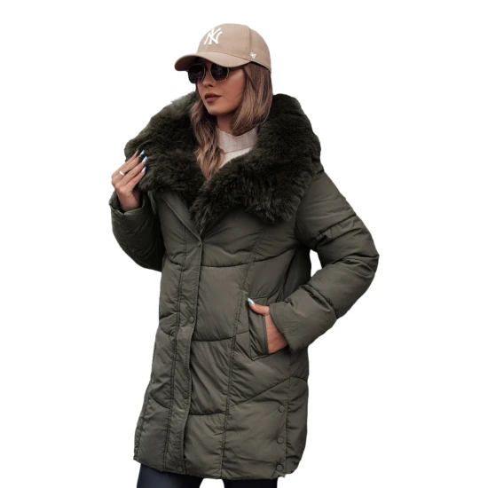 Sieviešu haki krāsas ziemas jaka Niki Sieviešu jakas
