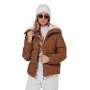 Sieviešu ziemas brūna jaka „Trendy“