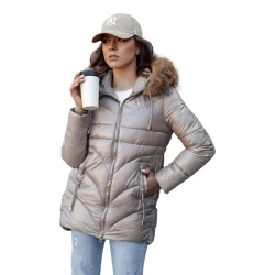 Sieviešu brūna ziemas jaka Jessica