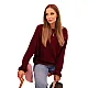 Sieviešu bordo džemperis Aidina