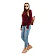 Women's burgundy jumper Eden Women's sweaters