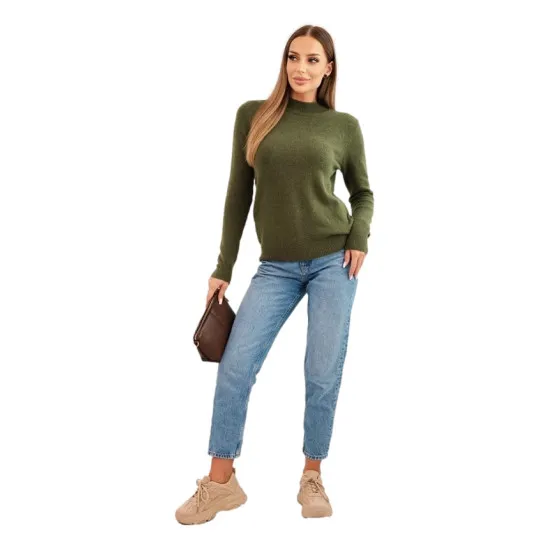 Damski sweter Eden w kolorze khaki Swetry damskie