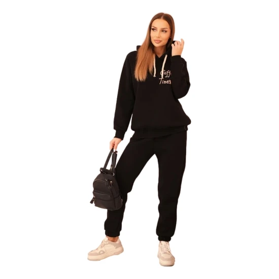 Sieviešu melns komplekts Coffe Sieviešu uzvalki