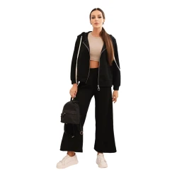 Sieviešu melns brīvā laika kostīms Jener