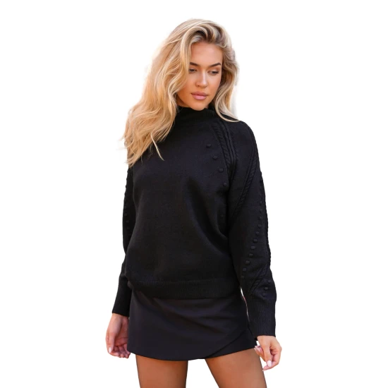 Sieviešu melns džemperis Bert Sieviešu džemperi