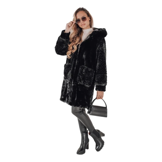 Sieviešu melns mētelis Modi