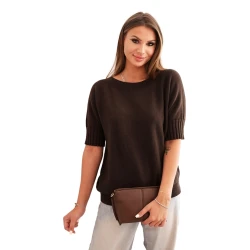 Sieviešu tumši brūns džemperis Aleta