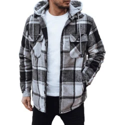 Vīriešu melna jaka ar kapuci Endrik