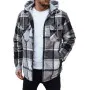 Vīriešu melna jaka ar kapuci Endrik