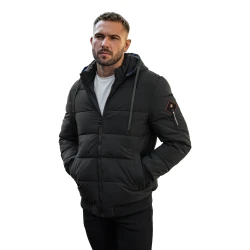 Vīriešu melna ziemas jaka Martim