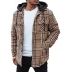 Vīriešu brūna jaka ar kapuci Jack Vīriešu jakas un mēteļi