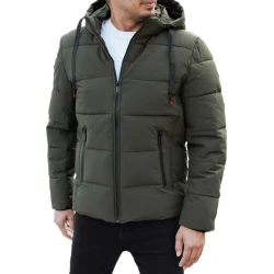 Vīriešu haki krāsas ziemas jaka Nevex