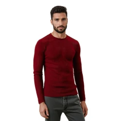 Vīriešu bordo džemperis Areta
