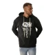 Vīriešu melns džemperis ar kapuci Skull Džemperi ar kapuci