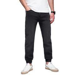 Vīriešu melni džinsi Kone