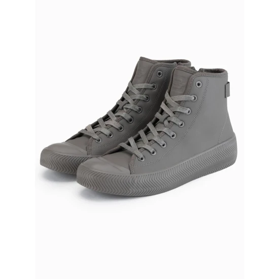 Vīriešu pelēki ikdienas apavi ar rāvējslēdzēju Brener Apavi