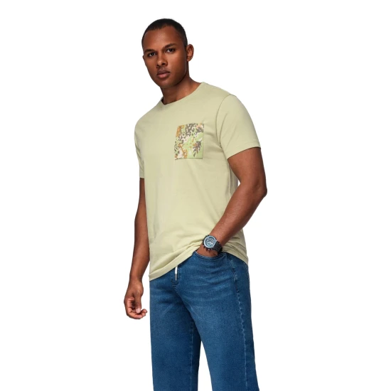 Vīriešu gaiši zaļš T-krekls David T-krekls