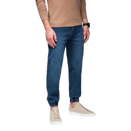 Vīriešu tumši zili džinsi Kone Džinsi un džogeri