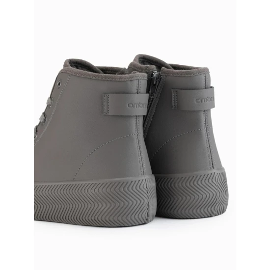 Vīriešu pelēki ikdienas apavi ar rāvējslēdzēju Brener Apavi