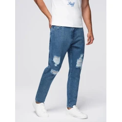 Vīriešu zilie džinsi Grozs