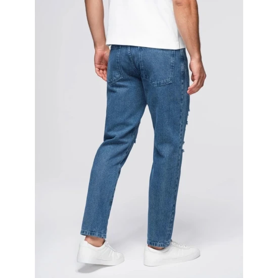 Vīriešu zilie džinsi Grozs Džinsi un džogeri