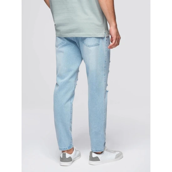 Vīriešu gaiši zili džinsi Grozs Džinsi un džogeri