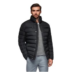 Vīriešu melna jaka Olten