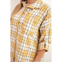 Sieviešu dzeltens rūtains krekls Copo
