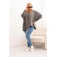 Sieviešu tumši pelēks džemperis Lori PLUS izmērs sievietēm
