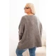 Sieviešu tumši pelēks džemperis Lori PLUS izmērs sievietēm
