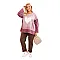 Women's dark pink jumper Love