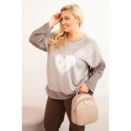 Sieviešu brūns kardigāns Love Sieviešu džemperi