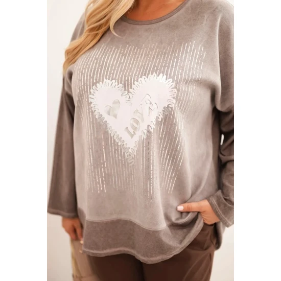 Sieviešu brūns kardigāns Love Sieviešu džemperi