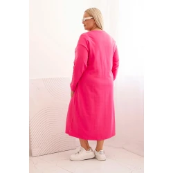 Sieviešu rozā kleita ar izšuvumiem Lindi