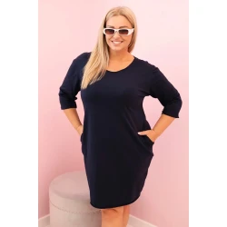 Sieviešu tumši zila kleita Self