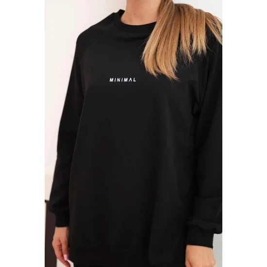 Sieviešu melns komplekts Minimal Sieviešu uzvalki