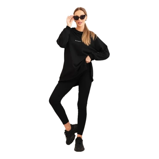 Sieviešu melns komplekts Minimal Sieviešu uzvalki