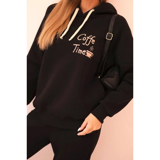 Sieviešu melns komplekts Coffe Sieviešu uzvalki