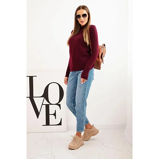 Women's burgundy jumper Eden Women's sweaters