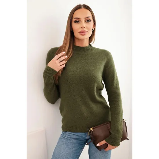 Damski sweter Eden w kolorze khaki Swetry damskie