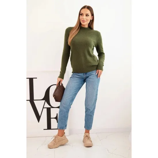 Damski sweter Eden w kolorze khaki Swetry damskie
