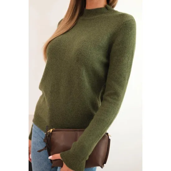 Damski sweter Eden w kolorze khaki Swetry damskie
